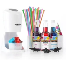 Machine Kit - 3 Flavors, 25 Cups, Straws, Pourers, Ice Molds