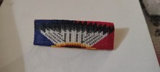 Multicolor Beaded Rectangle Barrette Geometric Pattern Hair Clip for Women