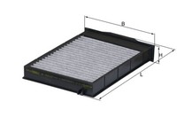 Mahle Innenraumfilter LAK 175 Aktivkohlefilter FüR Renault EM0 BM0 Megane KM0 2