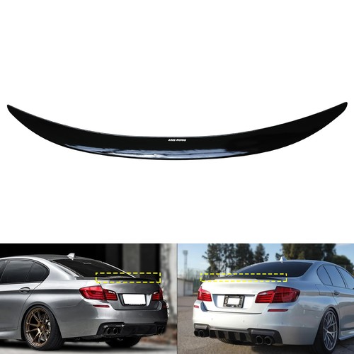 For BMW 5 Series F10 Saloon 2010-2016 Gloss Black M Performance Rear Spoiler Lip - Picture 2 of 12