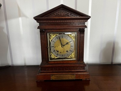 Antique  Winterhalder & Hofmeier  German 8 Day  Ting Tang Bracket Clock