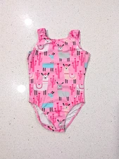 CUTE LLAMA Destira Gymnastics Dance Leotard CM Child medium LLAMAS Ultra SOFT