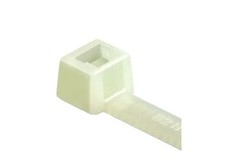 Image of HellermannTyton Cable Tie, 200mm x 4.6 mm, Natural Polyamide 6.6 (PA66), Pk-100