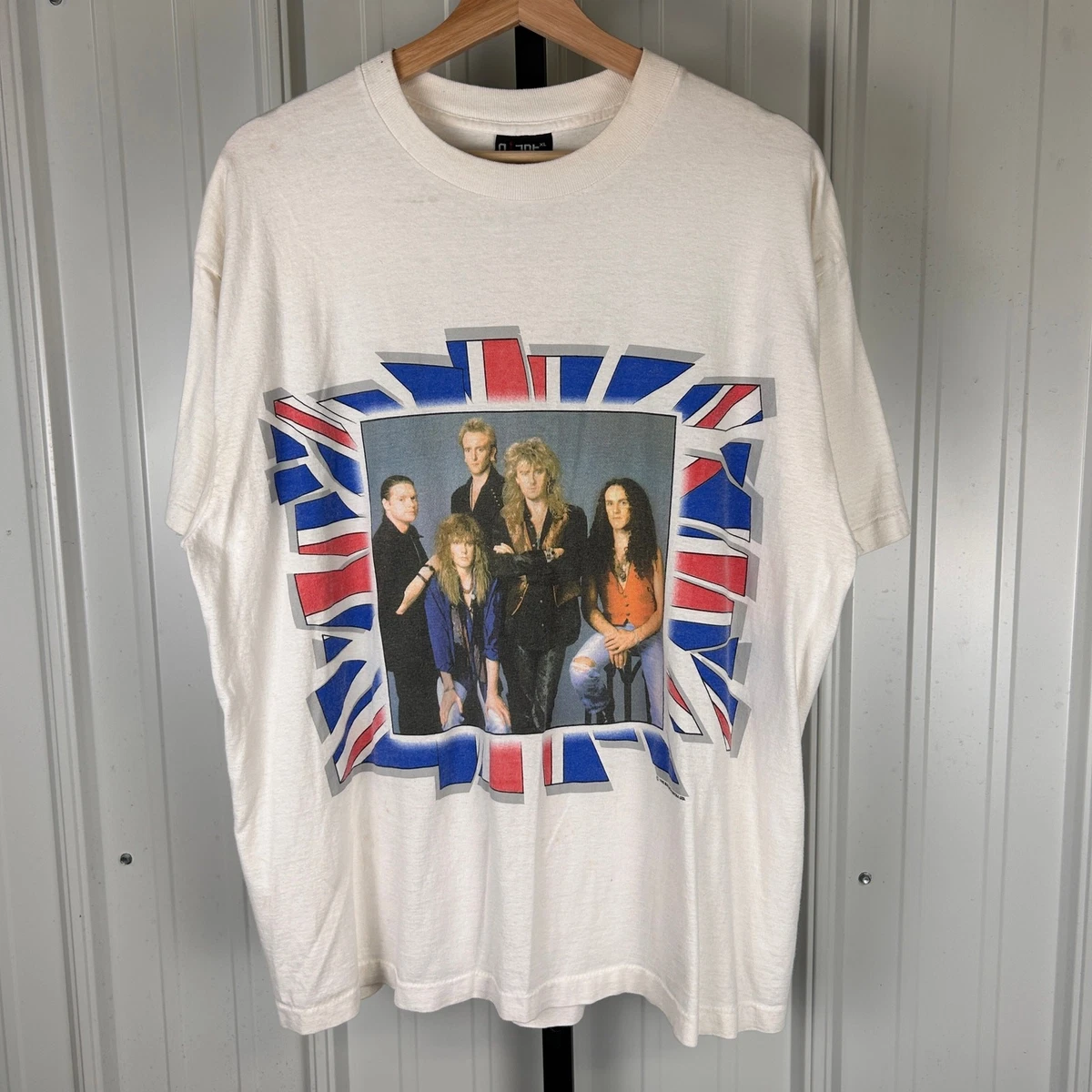 Vintage Def Leppard 1992 7 Day Weekend Tour XL Giant Tag Band Tee 
