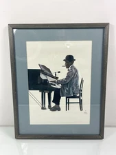 Willie The Lion Smith Jazz Artist By Tom McKinney Original Print Framed
