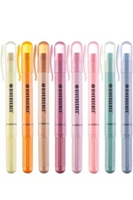 DIVERSEBEE No-Bleed Bible Highlighters & Pens 8-Pack Assorted Gel Colors