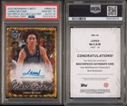 Jared Mccain 2023-24 Bowman University Best GOLD Masterpieces RC Auto /50 PSA 10