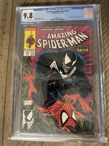 AMAZING SPIDER-MAN #316 CGC 9.8 NM/MT 1st Full Venom Cover Todd McFarlane 1989