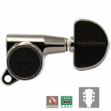 NEW Gotoh SG381-20 TUNING KEYS SET L3 R3 Domed Button Tuners 3x3 - COSMO BLACK