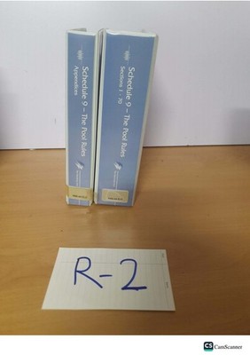 schedule 9 The pool rules section 1 to 70 and Appendices looseleaf volumes