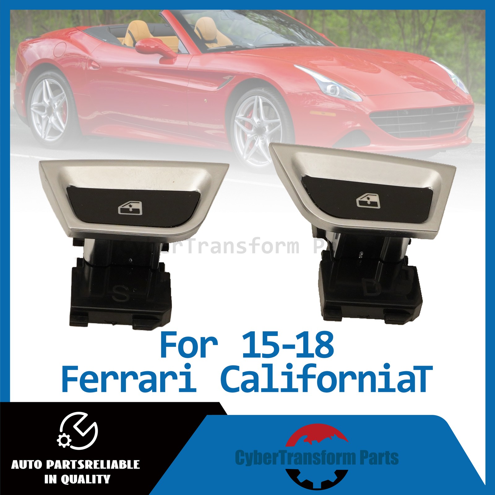 NEW For 2015-18 Ferrari CaliforniaT 309097 309096 Power Window Button Supporter