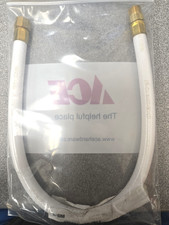 DELTA RP6050 REPLACEMENT FAUCET SUPPLY LINE IN WHITE 16" LONG NEW NEVER USED