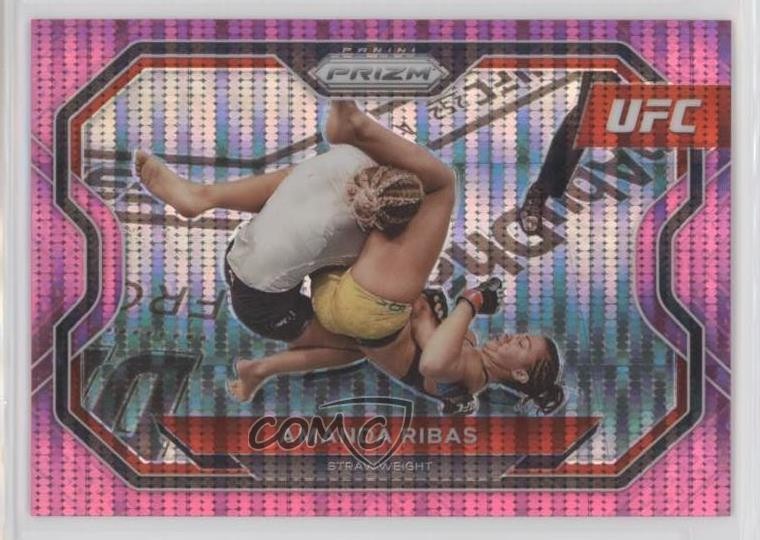 2021 Panini Prizm UFC Pink Pulsar Prizm 13/42 Amanda Ribas #162 1g2c