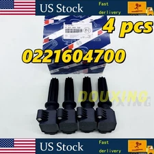 1 Set of 4 Bosch Direct Ignition Coils For Ford Focus Land Rover LR2 Lincoln MKC