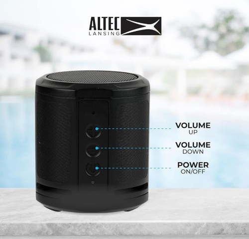 Altec Lansing IMW1020-BLK Hydra Micro wodoodporny głośnik Bluetooth nowy - Zdjęcie 3 z 11