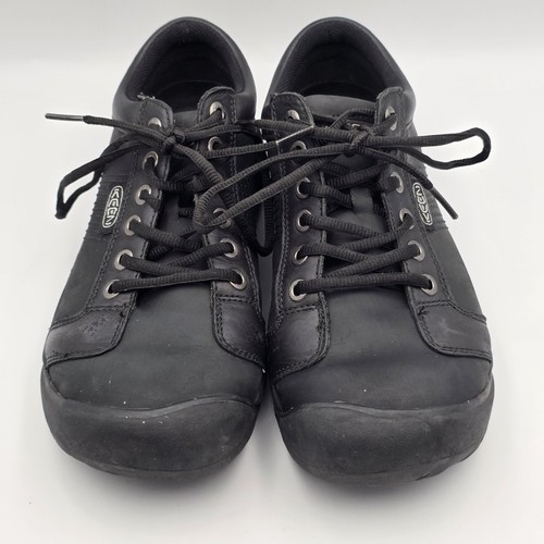 Keen Shoes Mens Size 9 Leather Lace Up Oxford Comfort Walking Work 1321-BLCK - Picture 4 of 11