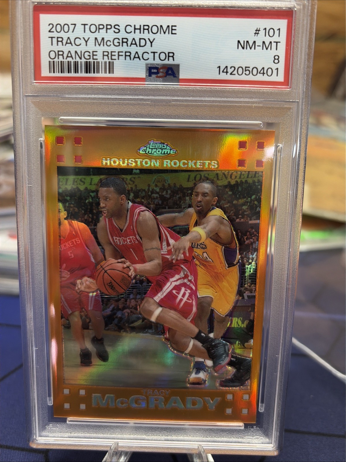 2007 Topps Chrome Orange Refractor #101 Tracy McGrady - Kobe  /199
