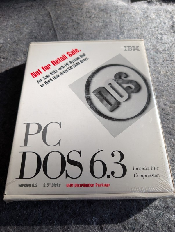 IBM PC DOS 6.3 Vintage Boxed Disks and Manuals