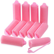 Zhehao 36 Pcs Sponge Foam Hair Rollers Small Pink Heatless Curlers for Short Lon