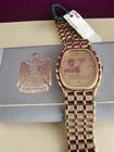 Mint FAVRE-LEUBA  President Saddam Hussein Iraq Gold  DIAL Box Watch R800