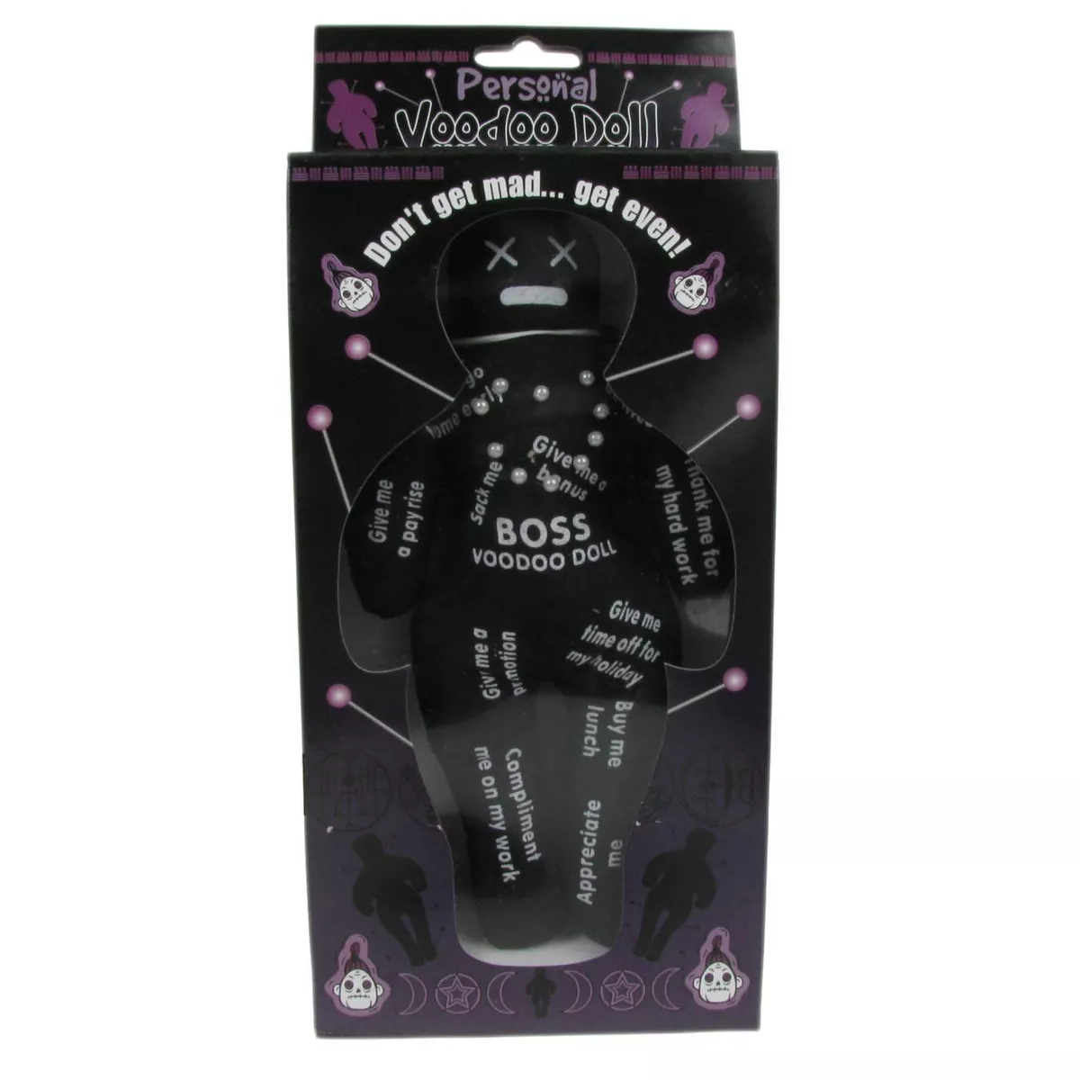 Novelty Gift Voodoo Doll Personal Boss Get Even Pins Angry Karma