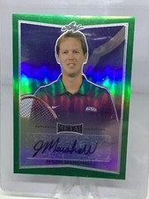 2016 Leaf Metal Tennis Green Auto /5 Jason Marshall