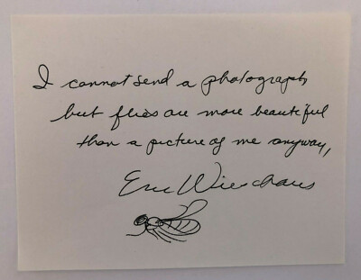 Eric Frank Wieschaus - Nobelpreis Medizin 1995 - original Autogramm - 12 x 9 cm 