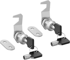 2 Pack Tool Box Locks, Hook Cam, Tubular Cam Lock 5/8" Keyed Alike, Toolbox Lock