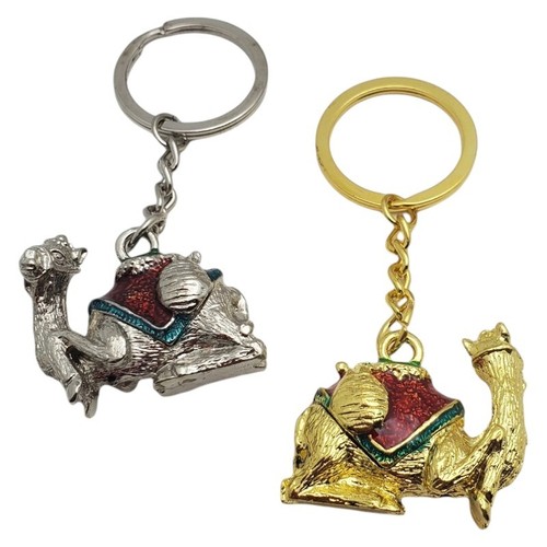 Camel Keychain Souvenir Set of 2 UAE Travel Tourist Gift United Arab Emirates - Picture 3 of 7