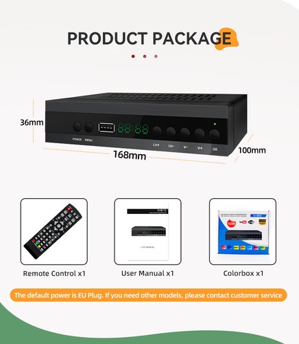 HD H.264 DVB T2 Terrestrial Satellite TV DVB-C Set Top Box fr Europe Spain Italy - Picture 13 of 16