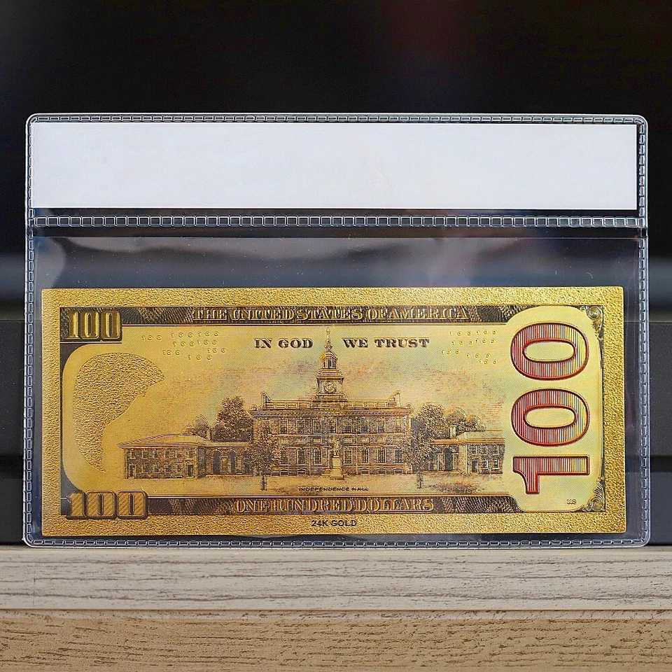 100mg 24K Gold 2009 $100 Dollar Bill Federal Reserve Banknote with White COA - Image 2 of 3