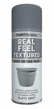 Slate Grey Real Feel Textured Paint 400ml Interior Exterior Use Top Quality