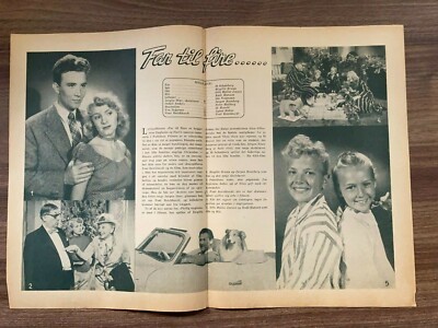 Far til Fire Ib Schønberg Birgitte Bruun 1952 Danish Movie Magazine Program