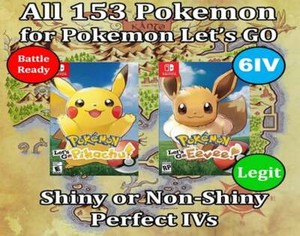Pokemon Let S Go Pikachu Eevee Shiny Full Pokedex All 153 6iv Max Avs Ebay Pokemon Let S Go Pikachu Eevee Shiny Full Pokedex All 153 6iv Max Avs Ebay