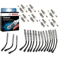 For Mercedes Benz MotorKing 16 Spark Plug Wire Set +16 Bosch Platinum Spark Plug