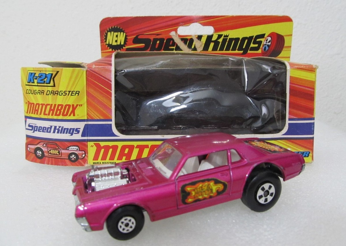 Matchbox K-21 Speed King Cougar Dragster Pink w/ Box | eBay