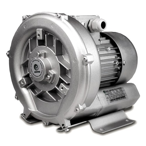 2.8 Hp REGENERATIVE BLOWER, 221 CFM, 220V-480V/3Ph,  60"H2O press. Rebuilt Unit