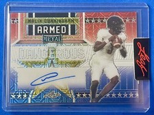 2023 Leaf Metal Armed and Dangerous RWB Mojo Auto Malik Cunningham RC Rookie 1/1