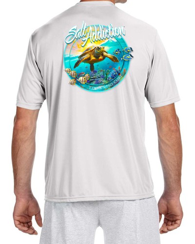 T-shirt Pesca Acqua Salata Manica Lunga Salt Addiction Ballerine Marlin - Foto 6