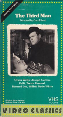 The Third Man [VHS 1985] 1949 Orson Wells, Joseph Cotton, Trevor Howard