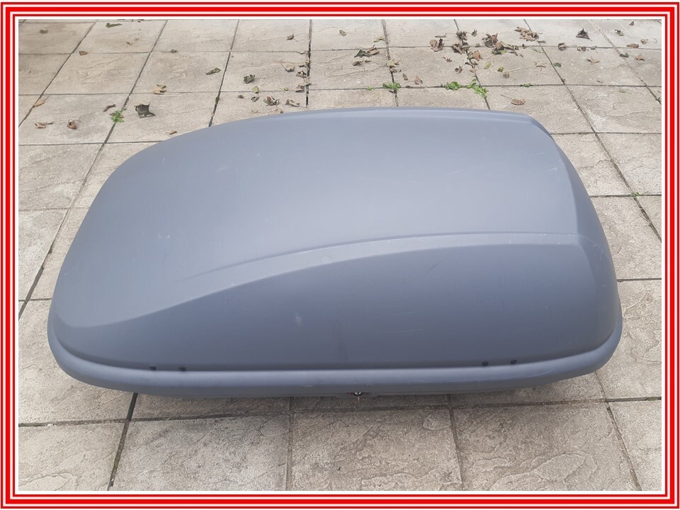 Halfords Aerodynamic Side Open Roof Box Storage Top Box 380 Litres