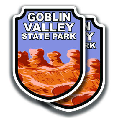 GOBLIN VALLEY STATE PARK DECAL 2 Stickers Utah Bogo For Car Truck Window