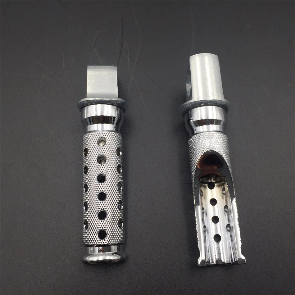 Silver Front Foot Pegs For Kawasaki EX250 ZX600 Ninja ZX7 ZX-9R ZX11 C/D ZX6 D/E - Image 2 of 4