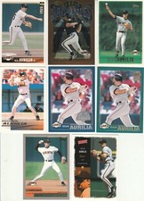 ⚾ Huge 35 + different RICH AURILIA card lot 1996 - 2004 Giants Reds