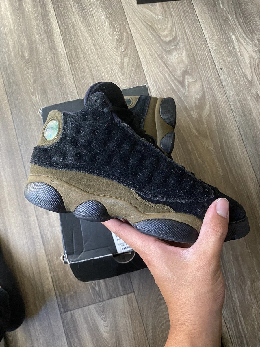 Jordan 13 best sale olive on feet