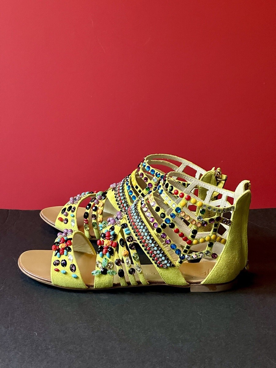 40 US 10 ❤️ GIUSEPPE ZANOTTI DESIGN LTD EDITION BEADS CRYSTAL