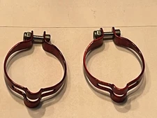 🍀NOS RED 1” BRAKE CABLE CLAMPS 75-81 REDLINE COOK BROS TORKER JMC GT OLDSCHOOL