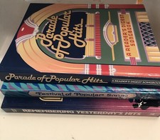 Reader's Digest Songbooks Piano Music Lot Of 3 Popular Hits Yesterday Hits