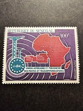 Stamp Senegal African Union Airmail Pa N&deg;62 New ** Luxury Mnh 1967