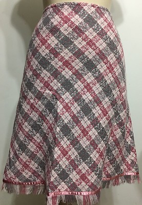 Mac & Jac Tweed Pinkish Aline Womwn Skirt Size 16